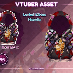 VTuber Asset - Lethal Kitten Prop | PNGTuber | VTube Studio | Twitch & YouTube | Anime Overlay