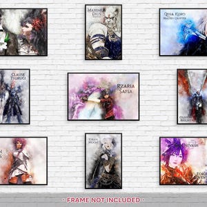 FFXIV Character Personalized Art Print | Custom Character | Final Fantasy XIV | Poster | Wall Art | Digital Art | Gaming | Commission
