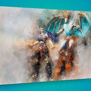 WOW Character Personalized ACRYLIC Art Print | World of Warcraft | Acrylic Print | Wall Art | Digital Art | Poster | Gaming | Commission