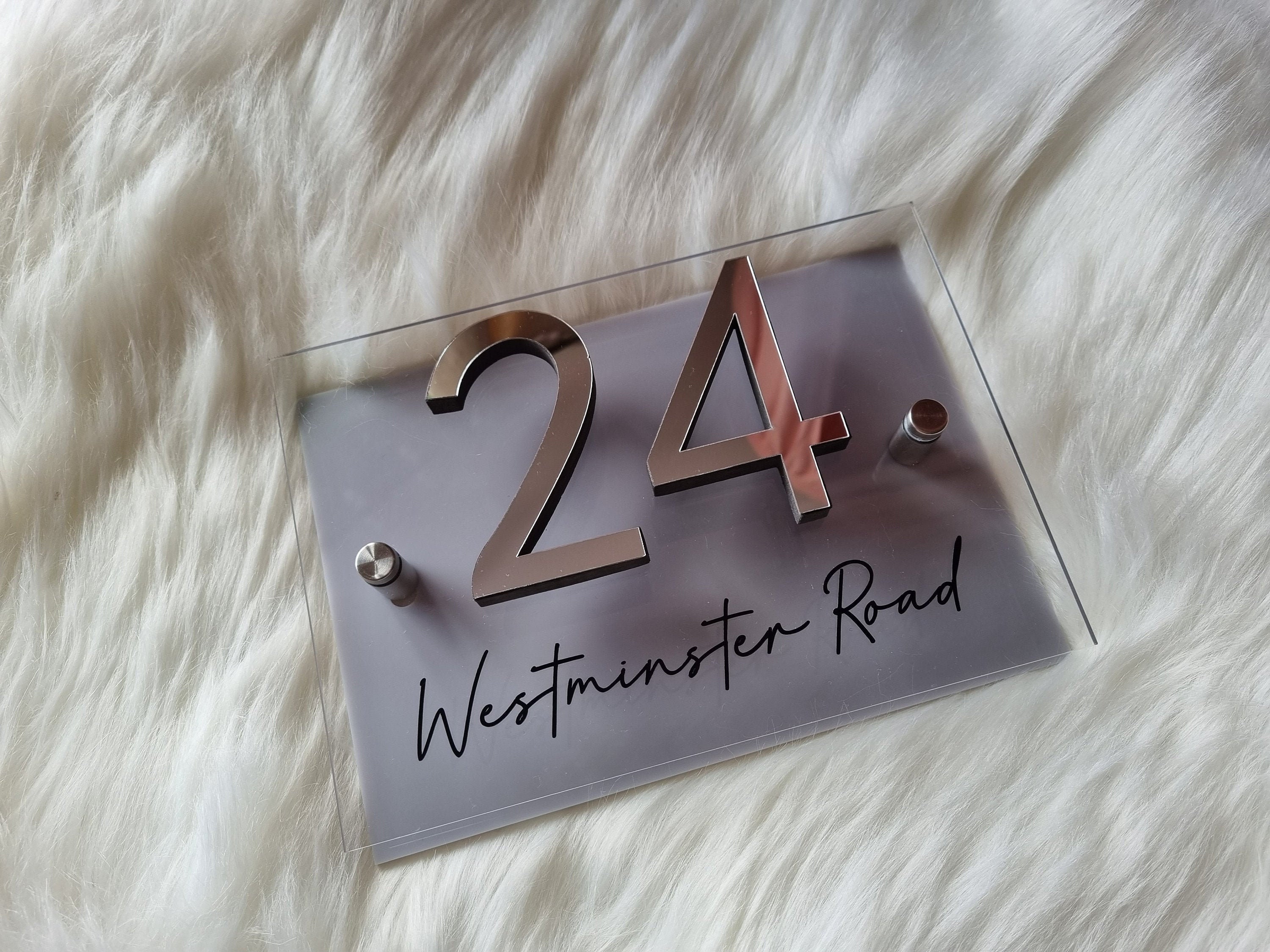 Signs Wall Hangings House Door Sign Personalised House Sign Acrylic