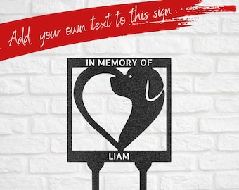 Dog Memorial Yard Stake – Custom Pet Remembrance Gift for Home