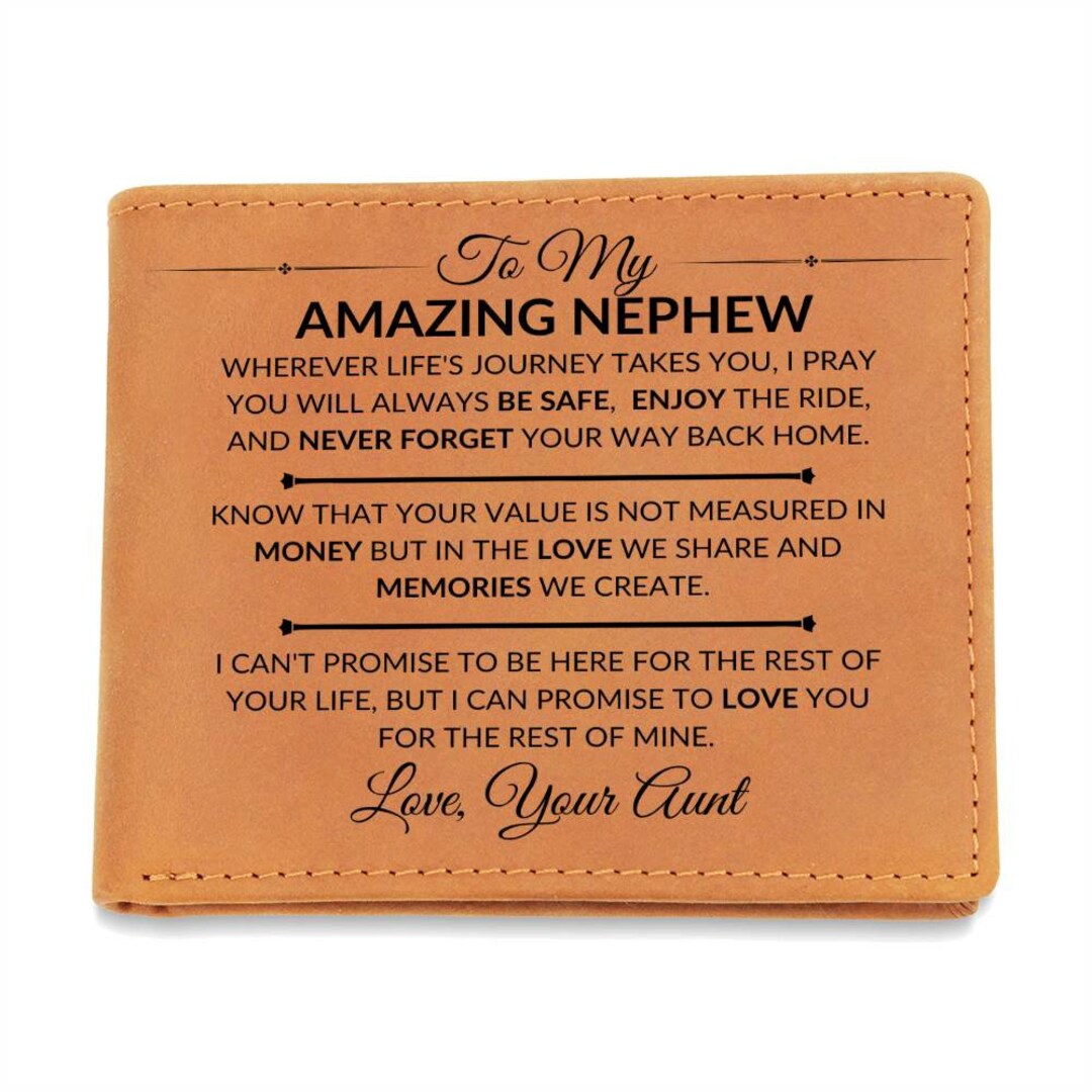 Gift for Nephew From Aunt - Never Forget Your Way Home - Men's Custom ...