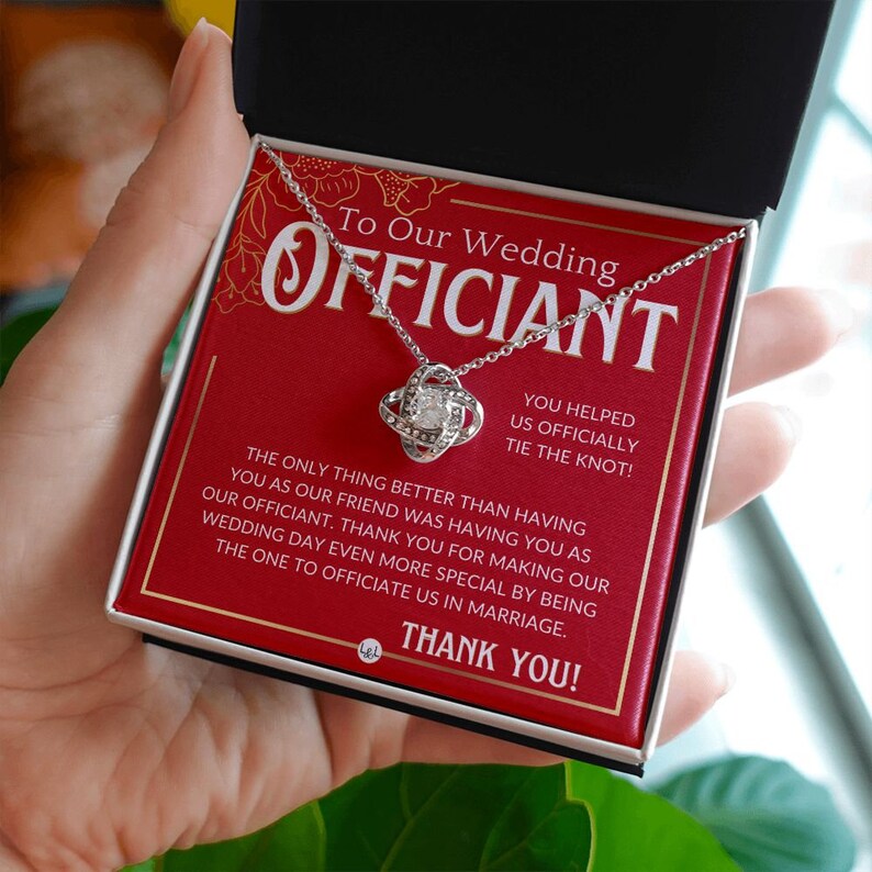 Officiant Gift Thank You Thank You for Marrying Us Female Etsy