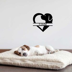 Part Of Your Heart - Custom Metal Memorial Sign - Dog Remembrance Gift, Dog Bereavement & Pet Sympathy Gift