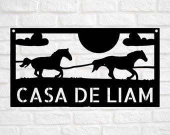 Metal Custom Horse Racing Sign - Etsy