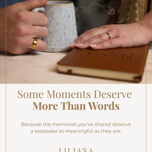 Personalized Vegan Leather Engagement Journal | Couple Keepsake image 6