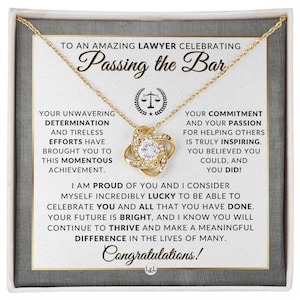 Passing the Bar Gift - Law Student Gift, Future Lawyer Gift Necklace, Law School Graduation Gift, Law School Gift - 2023 Graduation Gift