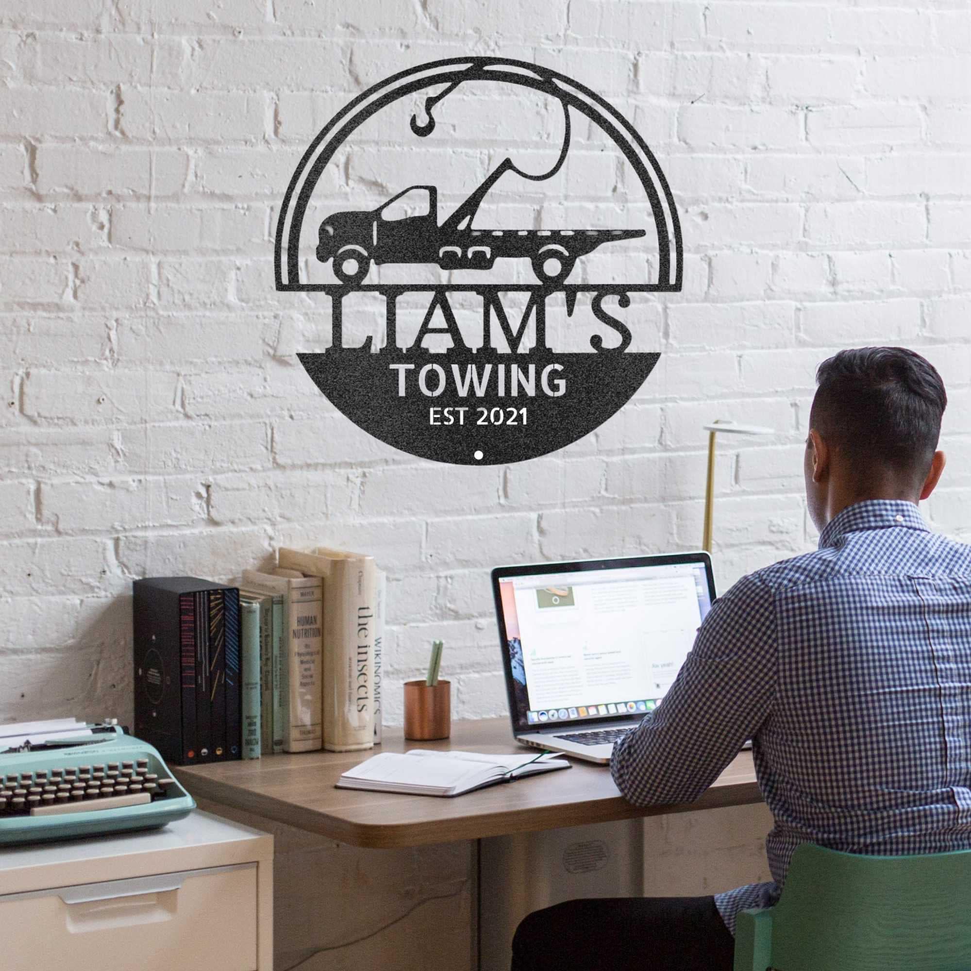 Personalized Tow Truck Sign Custom Metal Sign Gift for Tow Etsy