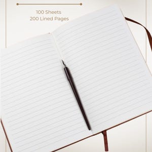Personalized Vegan Leather Engagement Journal | Couple Keepsake image 4