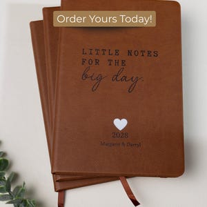 Personalized Vegan Leather Engagement Journal | Couple Keepsake image 7