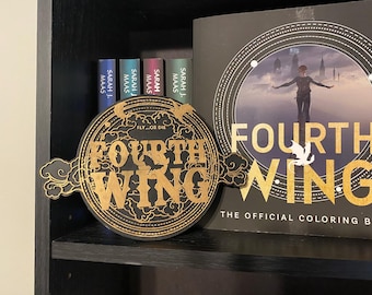 Fourth Wing Inspired Bookshelf Decor