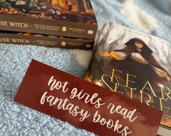 Bookmark, Hot Girls Read Fantasy Books, Reader Gifts, Book Lover, Birthday Present, for Her, Them, Sister, Friend, Bibliophile