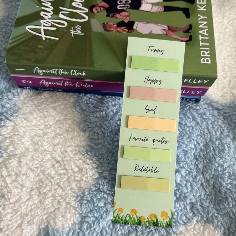 Bookmark, Annotating, Pink, Yellow, Purple, Orang, Ghost, Plants, Gifts, Book Lover, Birthday Present, for Her, Them, Sister, Mum, Friend image 1