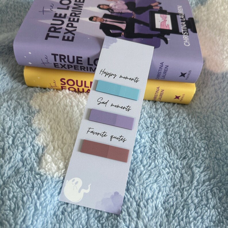 Bookmark, Annotating, Pink, Yellow, Purple, Orang, Ghost, Plants, Gifts, Book Lover, Birthday Present, for Her, Them, Sister, Mum, Friend image 3