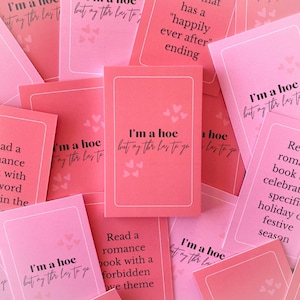 TBR Card Deck, TBR Game, I'm a Hoe, But My TBR Has To Go, Romantiek, nog te lezen, kleurrijke speelkaarten, leesgrage cadeau, voor haar, hem, hen