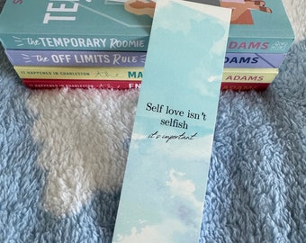 Bookmark, Mental Health, Self Love, Blue Sky, Reader Gifts, Book Lover, Birthday Present, for Her, Them