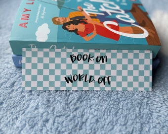 Bookmark, Book On World Off, Reader Gift, Bookish, Book Lover, Bookstagram, Booktok, for Her, Him, Sister, Friend, Bibliophile