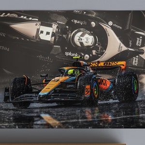 Lando Norris, Formula 1 Poster or Canvas, McLaren, MCL60, F1, Home Decor, Wall Art