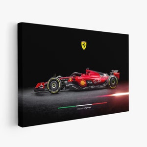 Ferrari Scuderia SF-23, Ferrari F1 Car, Season 2023, Charles Leclerc, #16, Poster or Canvas, Man Cave, Wall Art