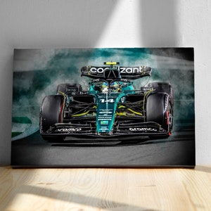 Fernando Alonso Aston Martin AMR23 F1 Art Print - Racing Enthusiast Gift