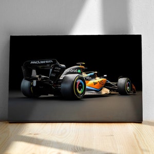 McLaren F1 Poster, Paper or Canvas Print, MCL36, Lando Norris, Daniel Ricciardo, Wall Art, Home or Office Decor