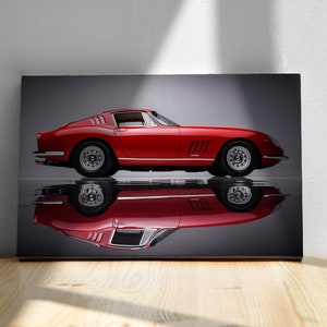 1967 Ferrari 275 GTB/4 Pôster, arte de parede, impressão em papel ou tela, carro esportivo, presente para ele, decoração de casa