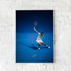 Inspirational Tennis Legend: Roger Federer Poster or Canvas Print, Wall Art, Gift Idea