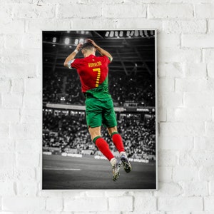 Cristiano Ronaldo, Portugal Football, Poster or Canvas, Soccer Wall Art, Football Legends