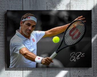 ロジャー フェデラー、ポスターまたはキャンバス、テニスの伝説、ATP