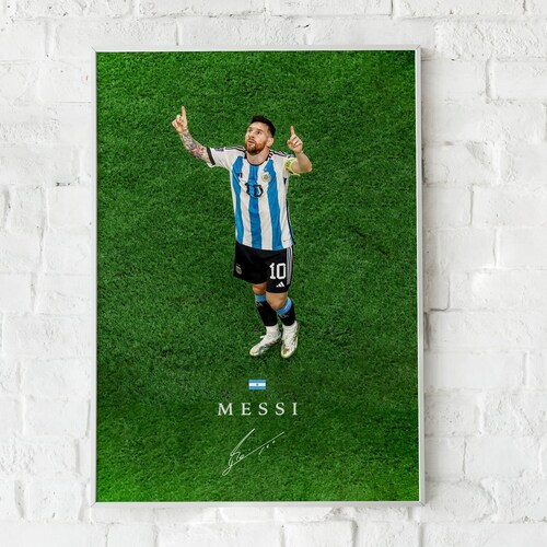 Lionel Messi Poster Football Posters Wall Art Wall Decor Etsy Canada