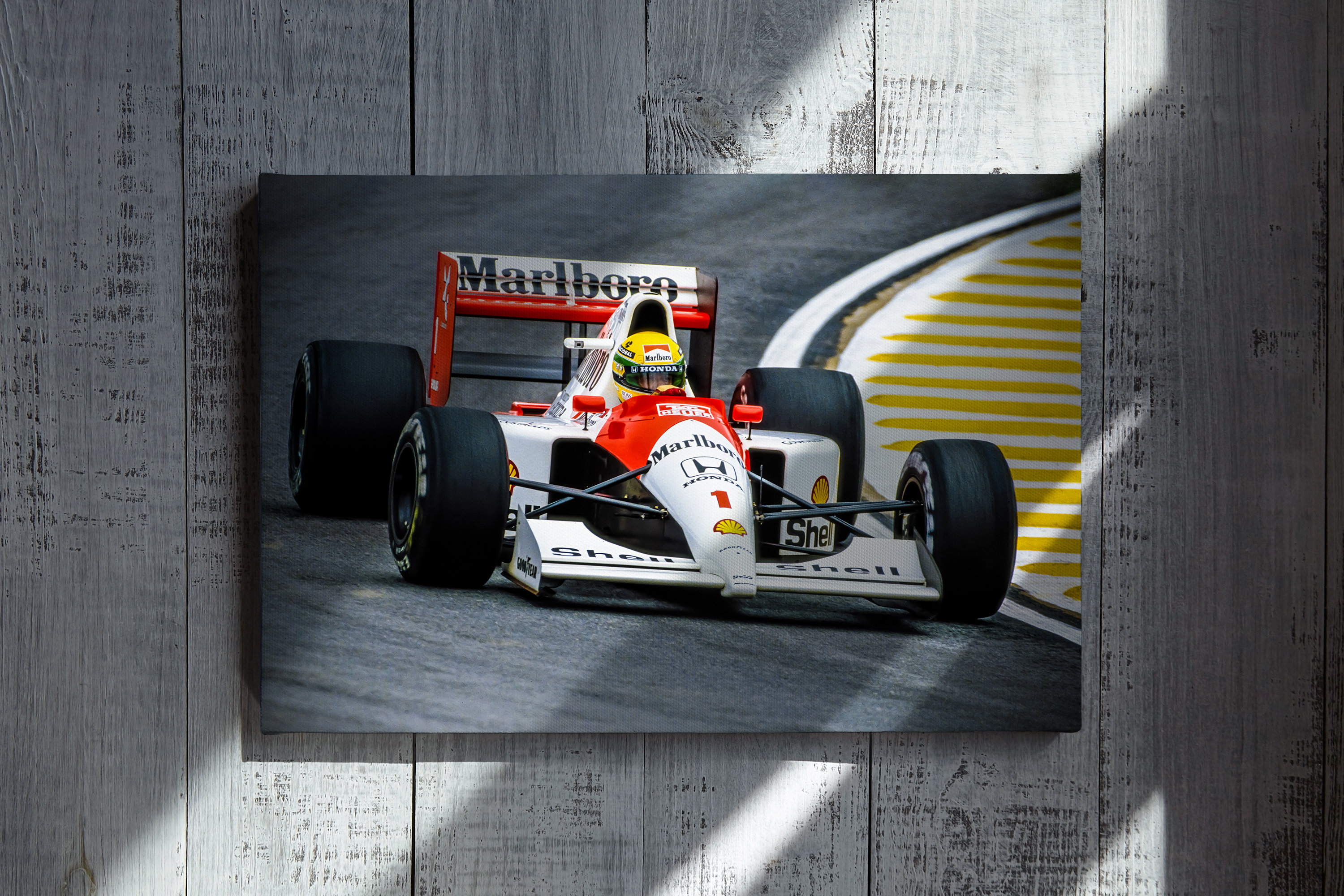 アイルトン・セナ F1 マクラーレン ポスターまたはキャンバスプリント