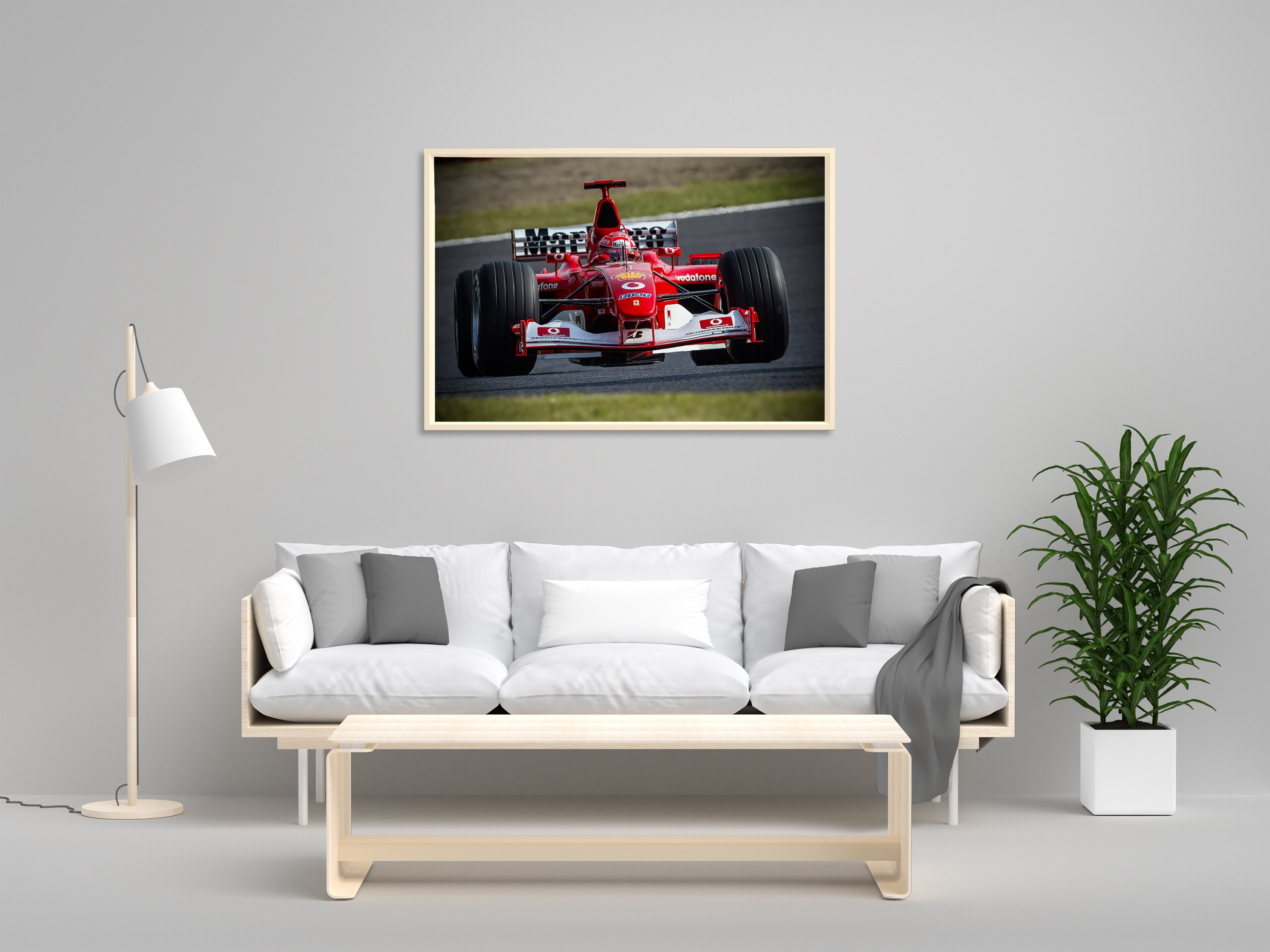 ミハエル シューマッハ F1 ポスターまたはキャンバス、フェラーリ