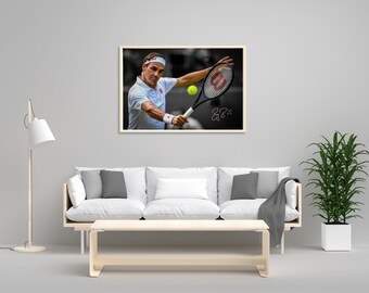 ロジャー フェデラー、ポスターまたはキャンバス、テニスの伝説