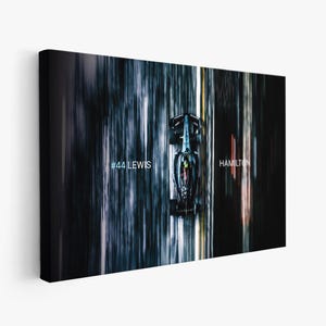 Lewis Hamilton F1 Poster, Canvas or Paper Print or Digital File, Formula One Wall Art, Home Decor, F1 Gift