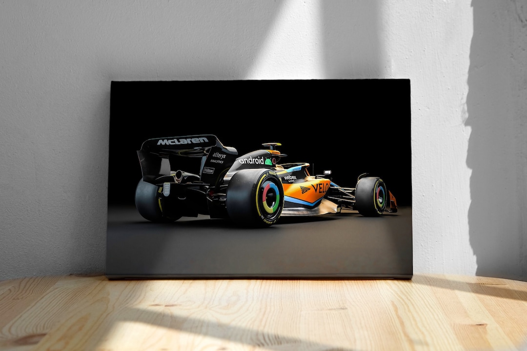 Mclaren F1 Poster, Paper or Canvas Print, MCL36, Lando Norris, Daniel