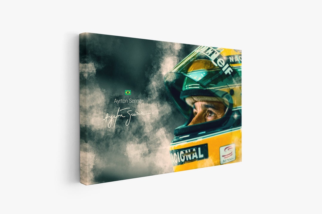 F1 Wall Art, Formula 1 Legend Ayrton Senna, Poster or Canvas, Mclaren
