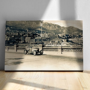 1931 Monaco Grand Prix, F1 Canvas or Poster Print, Wall Art, Achille Varzi, Historical F1 Print, Vintage F1, Home Decor, F1 Gift Idea