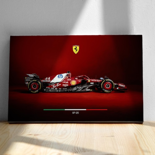 Ferrari SF-25 F1 Poster: Lewis Hamilton #44, Season 2025 - Etsy