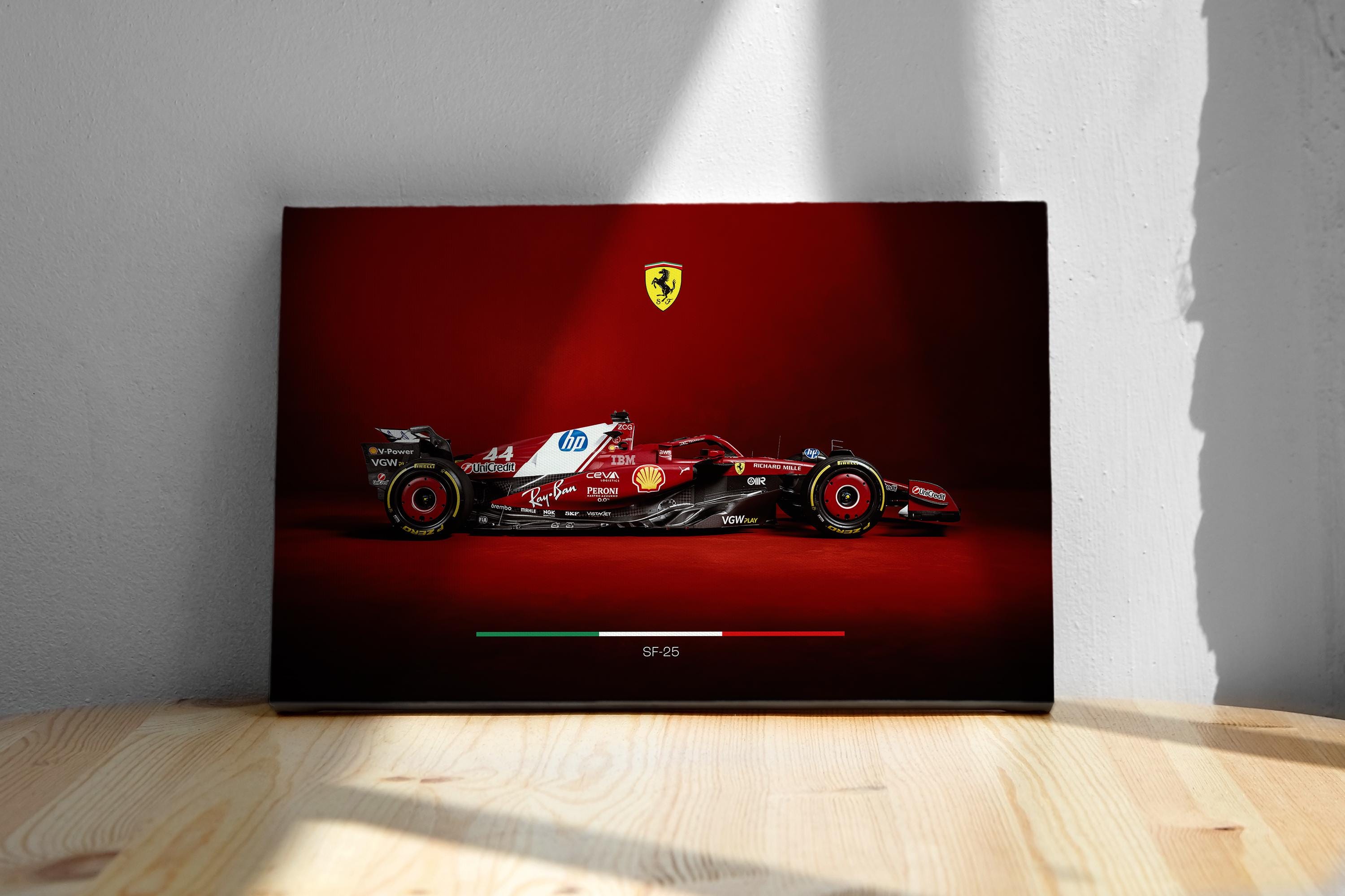 Ferrari SF-25 F1 Poster: Lewis Hamilton #44, Season 2025 - Etsy