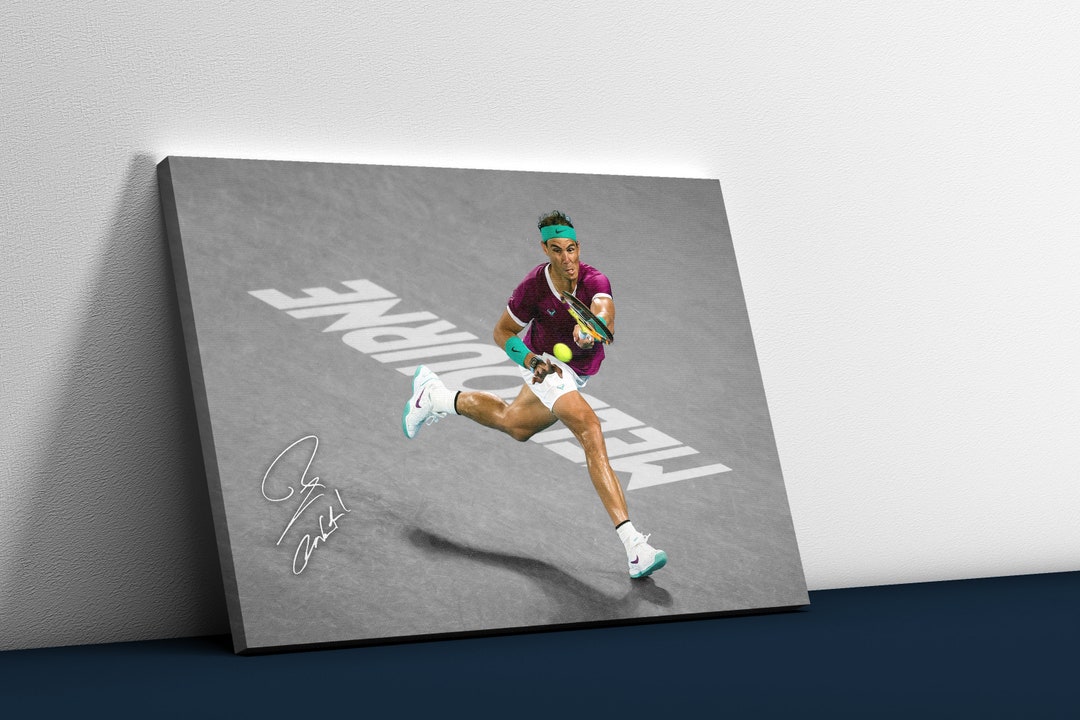 Rafael Nadal Australian Open Tennis Poster or Canvas: Signed Wall