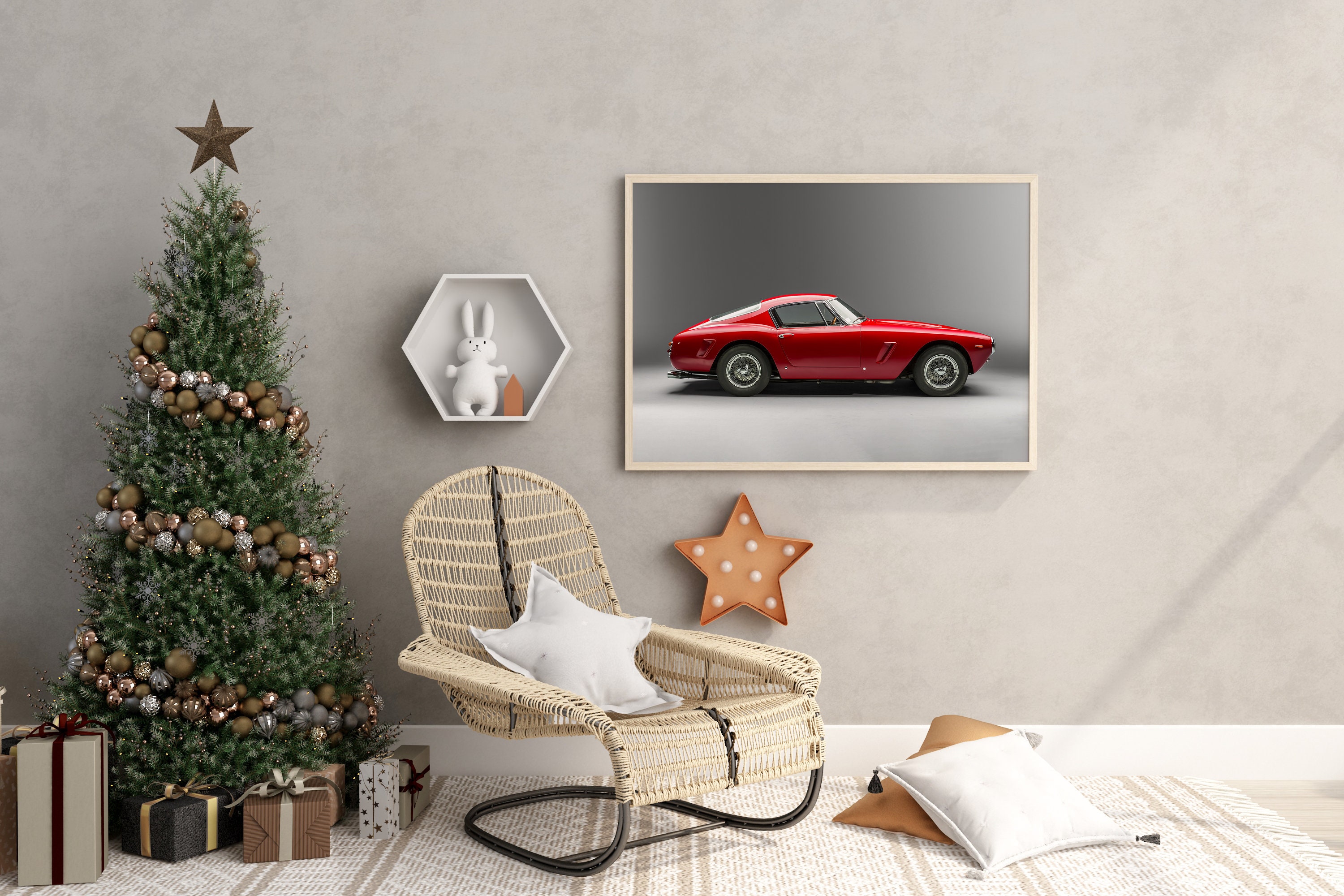 Classic Ferrari 250 GT SWB Berlinetta Poster, Premium Matte