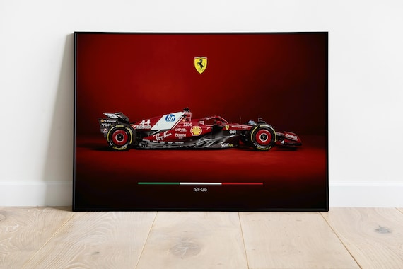 Ferrari SF-23 ポスター　2025年HAMILTON Lewis Hamilton - Ferrari SF-23 - 2025 Fiorano Circuit Test
