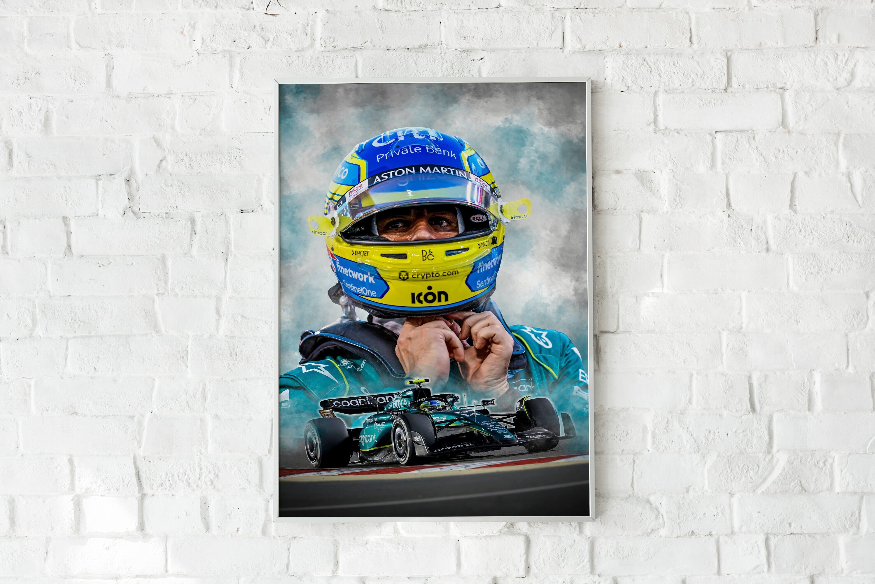 Fernando Alonso Aston Martin F1 AMR23 Poster or Canvas Print - Etsy