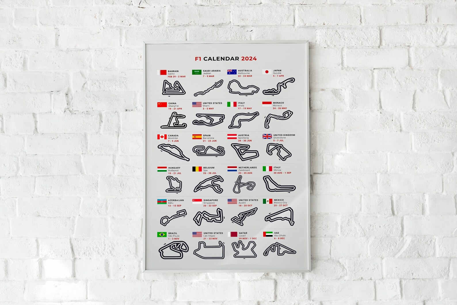 Formula 1 Wall Calendar 2025 Release Date Phaedra