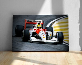 アイルトン・セナ F1 マクラーレン ポスターまたはキャンバスプリント