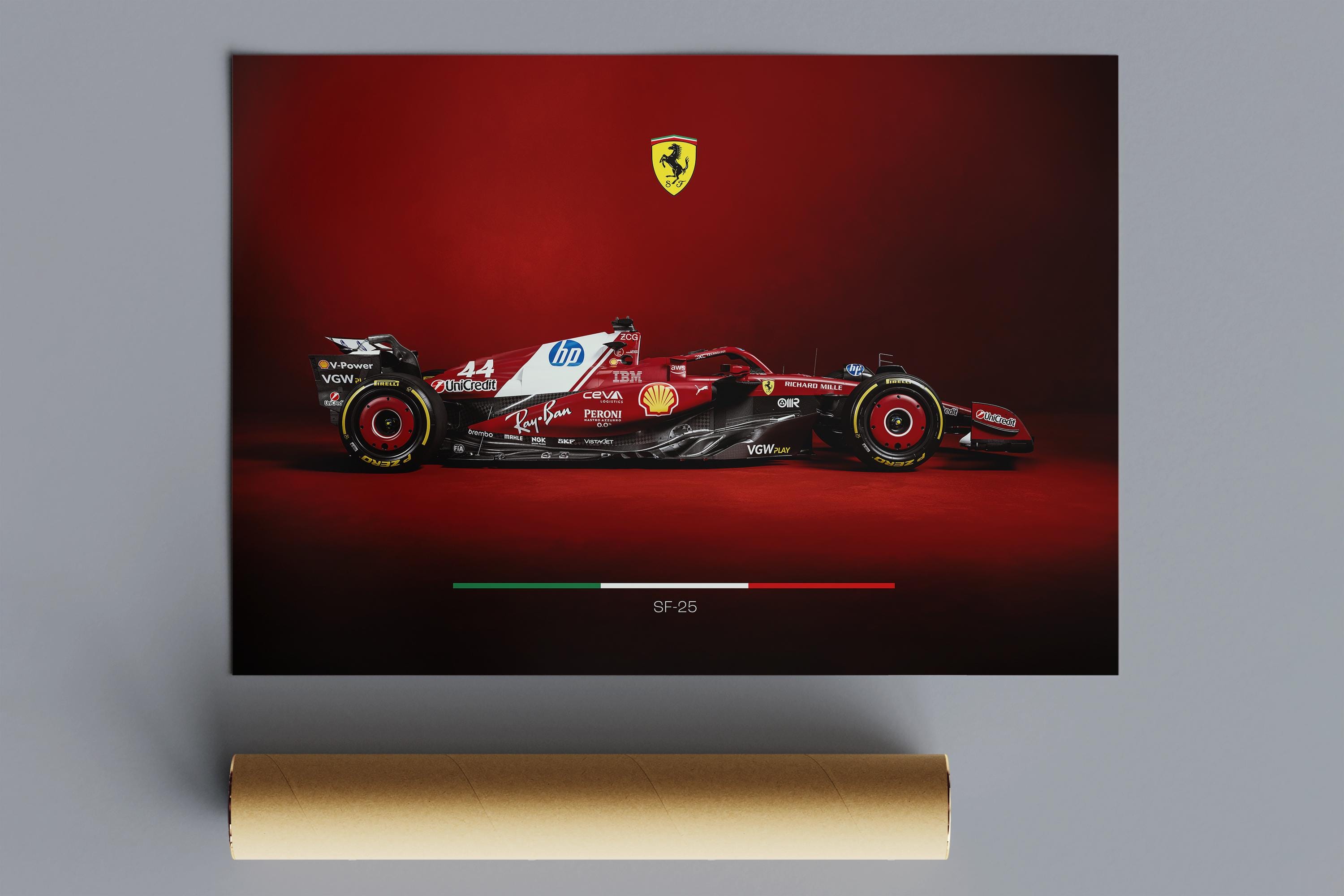 Ferrari SF-23 ポスター 2025年HAMILTON F1 Ferrari SF-25, Lewis