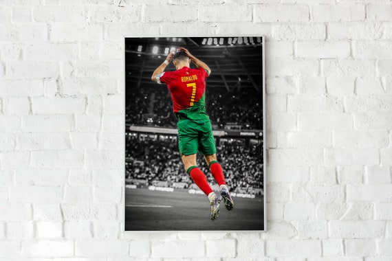 Póster de Cristiano Ronaldo para pared, diseño de jugador de