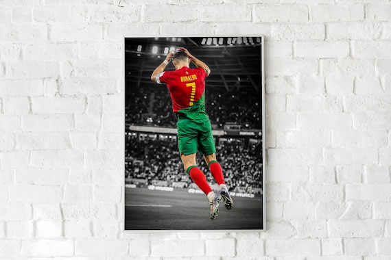 Póster de Cristiano Ronaldo para pared, diseño de jugador de