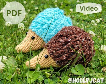 Cute Hedgehog Loom Knitting Pattern // PDF & Bonus Step by Step Video Tutorial!