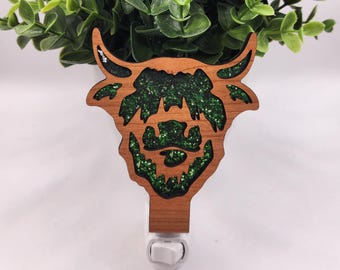 Highland Cow Night Light, Ranch Nursery Decor, Cow Home Decor, Cow Plug In Night Light, Light for Kids Room, Highland Cow Baby Shower Gift